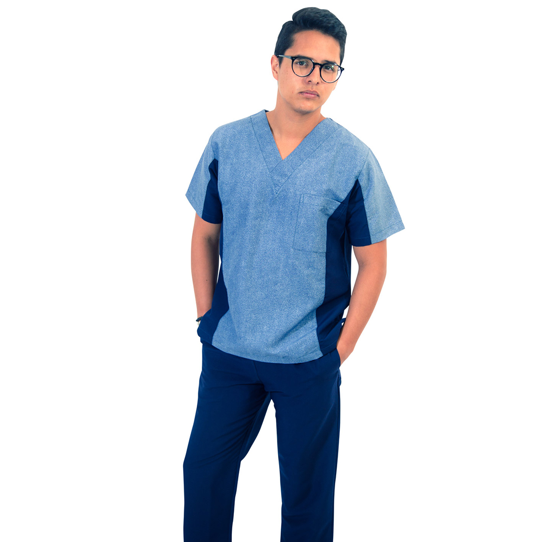 Uniforme médico combinados verticales