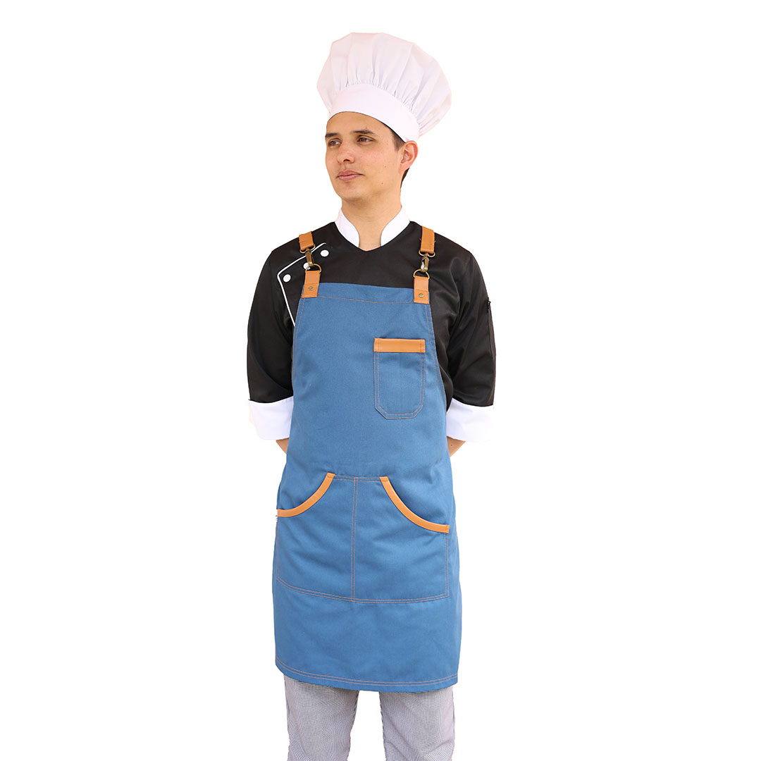 👨‍🍳 Resistente y elegante en la cocina – Delantal baquero modelo 02
